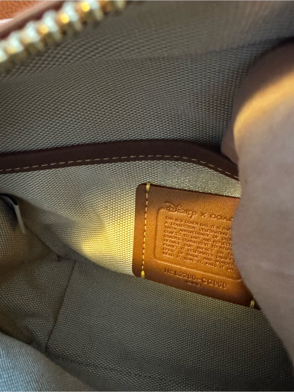 NWT Coach x Disney 100th Anniversary Mickey Mouse Caterpillar Flight Bag - Picture 10 of 13